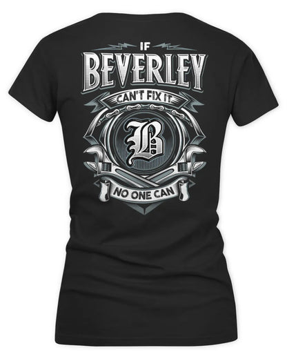 BEVERLEY AP81-K4-626 - Personalized Ahmed Quote Apparel “If Ahmed Can't Fix It, No One Can” - Women's V-Neck T-Shirt - Black