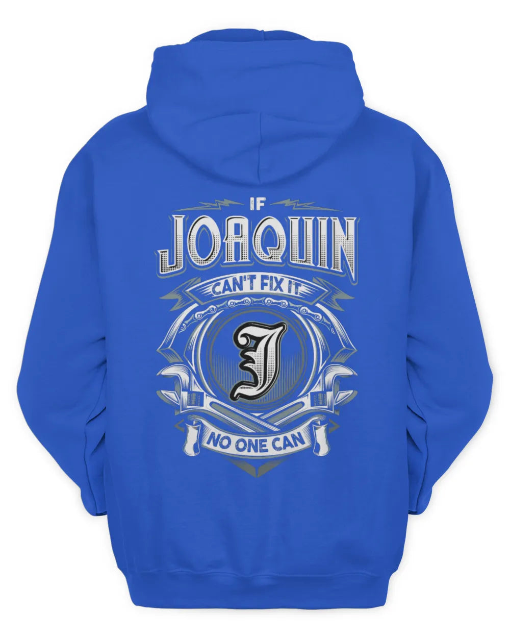 JOAQUIN AP81-K4-626 - Personalized Ahmed Quote Apparel “If Ahmed Can't Fix It, No One Can” - Unisex Hoodie - Royal