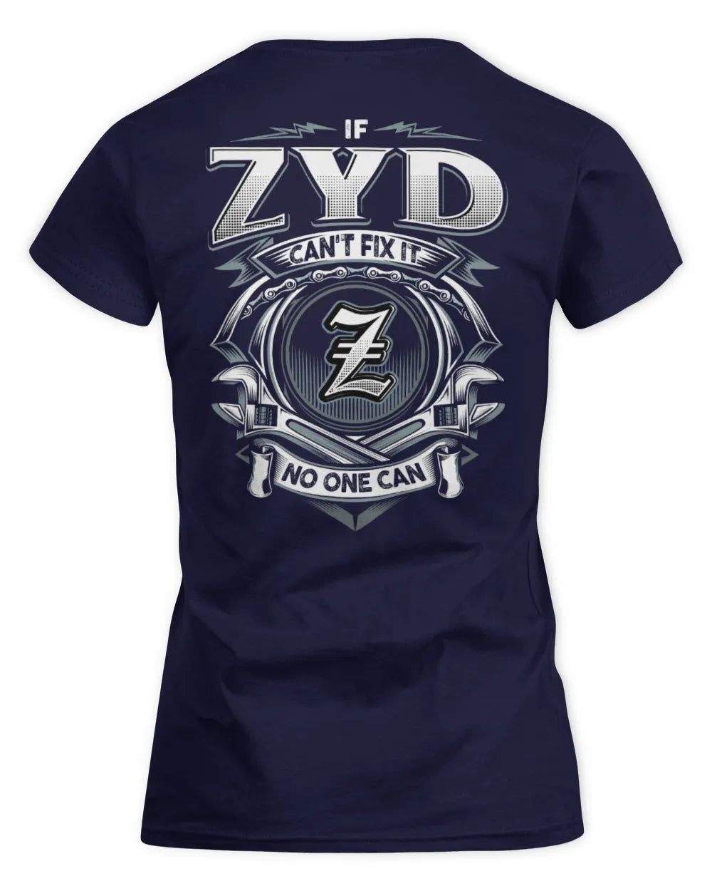 ZYD AP81-K4-626 - Personalized Ahmed Quote Apparel “If Ahmed Can't Fix It, No One Can” - Women's Standard T-Shirt - Navy