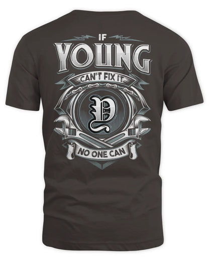 YOUNG AP81-K4-626 - Personalized Ahmed Quote Apparel “If Ahmed Can't Fix It, No One Can” - Unisex Standard T-Shirt - Dark Chocolate