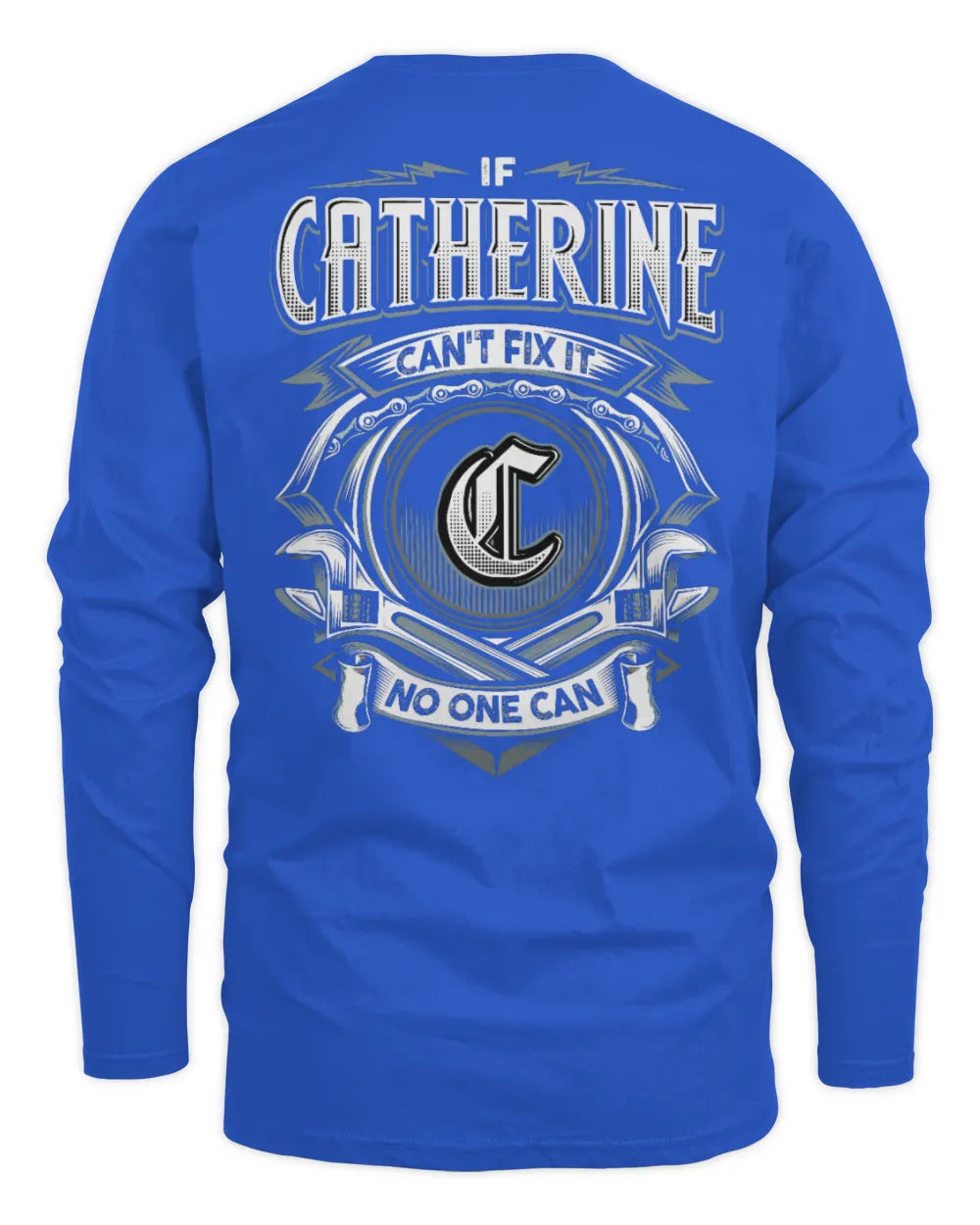 CATHERINE AP81-K4-626 - Personalized Ahmed Quote Apparel “If Ahmed Can't Fix It, No One Can” - Men's Long Sleeved T-Shirt - Royal