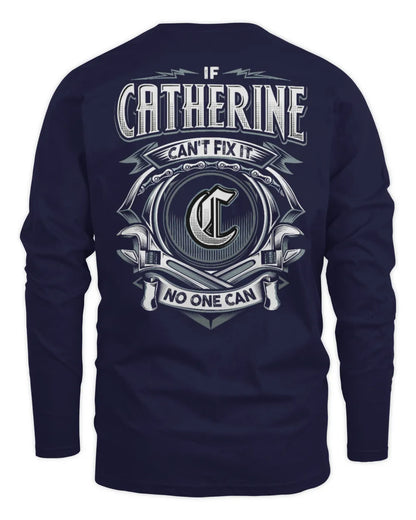 CATHERINE AP81-K4-626 - Personalized Ahmed Quote Apparel “If Ahmed Can't Fix It, No One Can” - Men's Long Sleeved T-Shirt - Navy