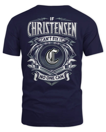 CHRISTENSEN AP81-K4-626 - Personalized Ahmed Quote Apparel “If Ahmed Can't Fix It, No One Can” - Unisex Standard T-Shirt - Navy