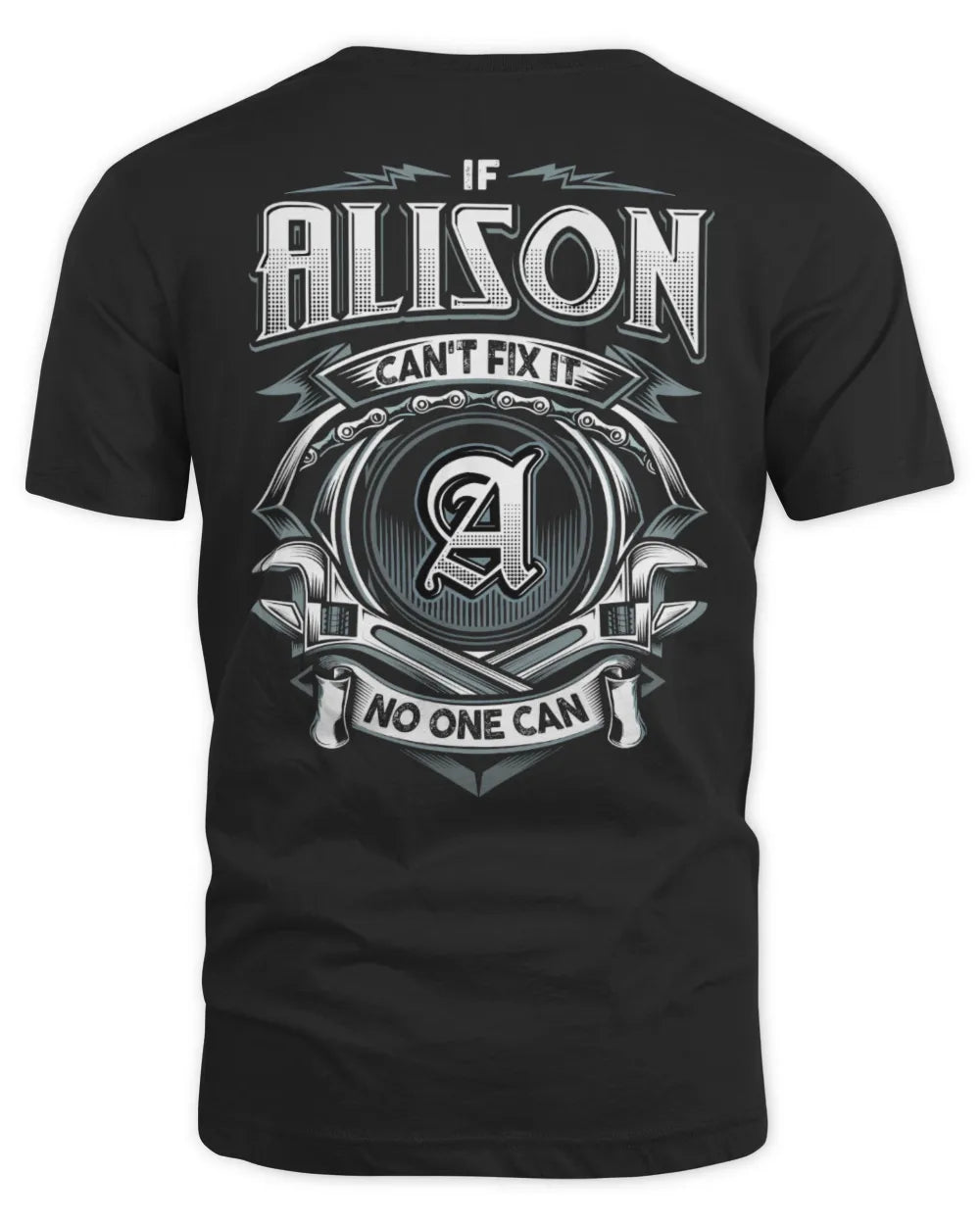ALISON AP81-K4-626 - Personalized Ahmed Quote Apparel “If Ahmed Can't Fix It, No One Can” - Unisex Standard T-Shirt - Black