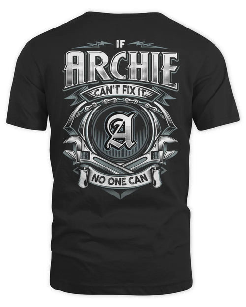 ARCHIE AP81-K4-626 - Personalized Ahmed Quote Apparel “If Ahmed Can't Fix It, No One Can” - Unisex Standard T-Shirt - Black