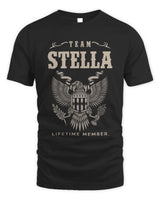 STELLA TP06-K82 – Personalized Classic Style Apparel “Team NAME Lifetime Member” - Unisex Standard T-Shirt - Black