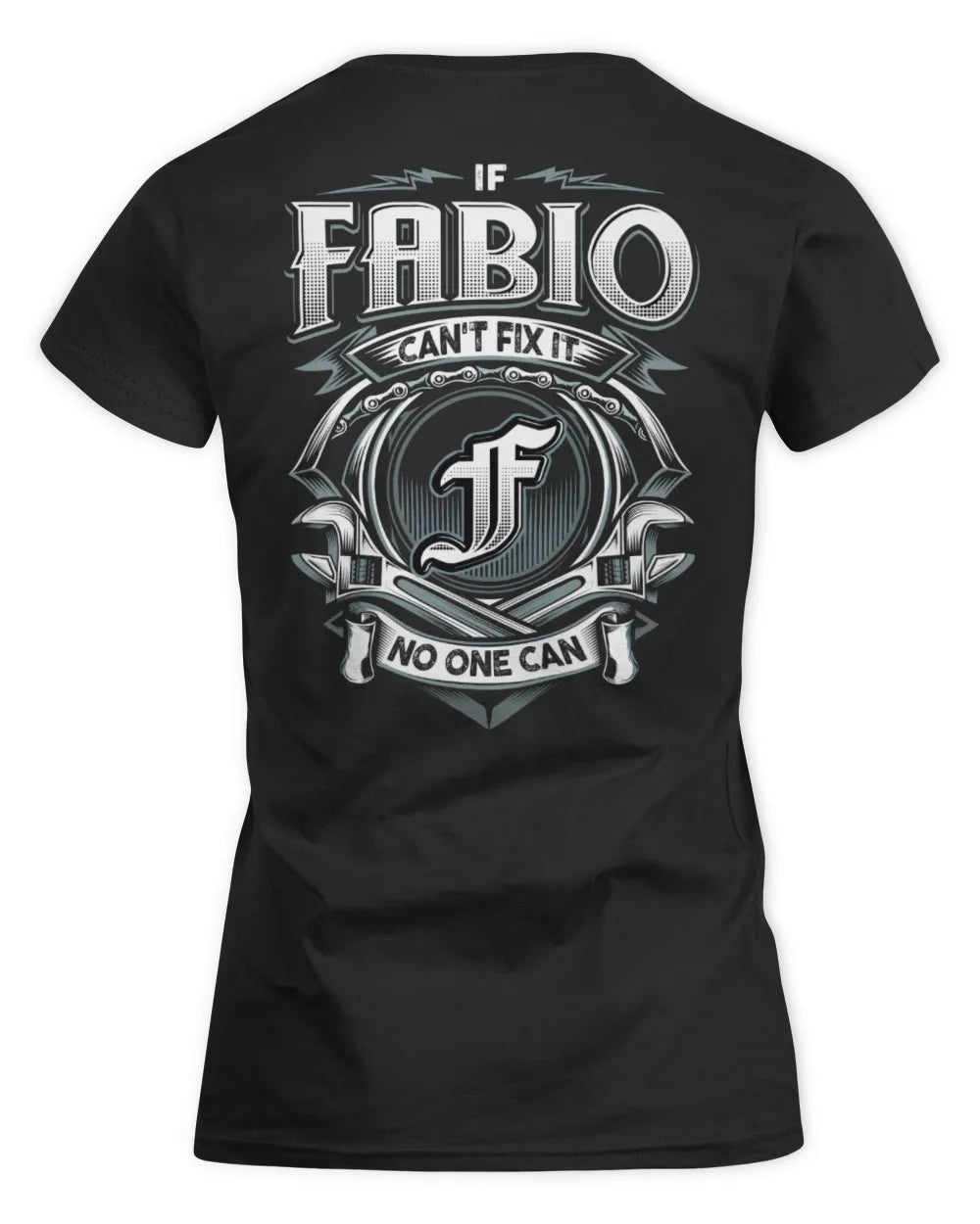 FABIO AP81-K4-626 - Personalized Ahmed Quote Apparel “If Ahmed Can't Fix It, No One Can” - Women's Standard T-Shirt - Black