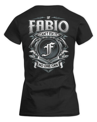 FABIO AP81-K4-626 - Personalized Ahmed Quote Apparel “If Ahmed Can't Fix It, No One Can” - Women's Standard T-Shirt - Black