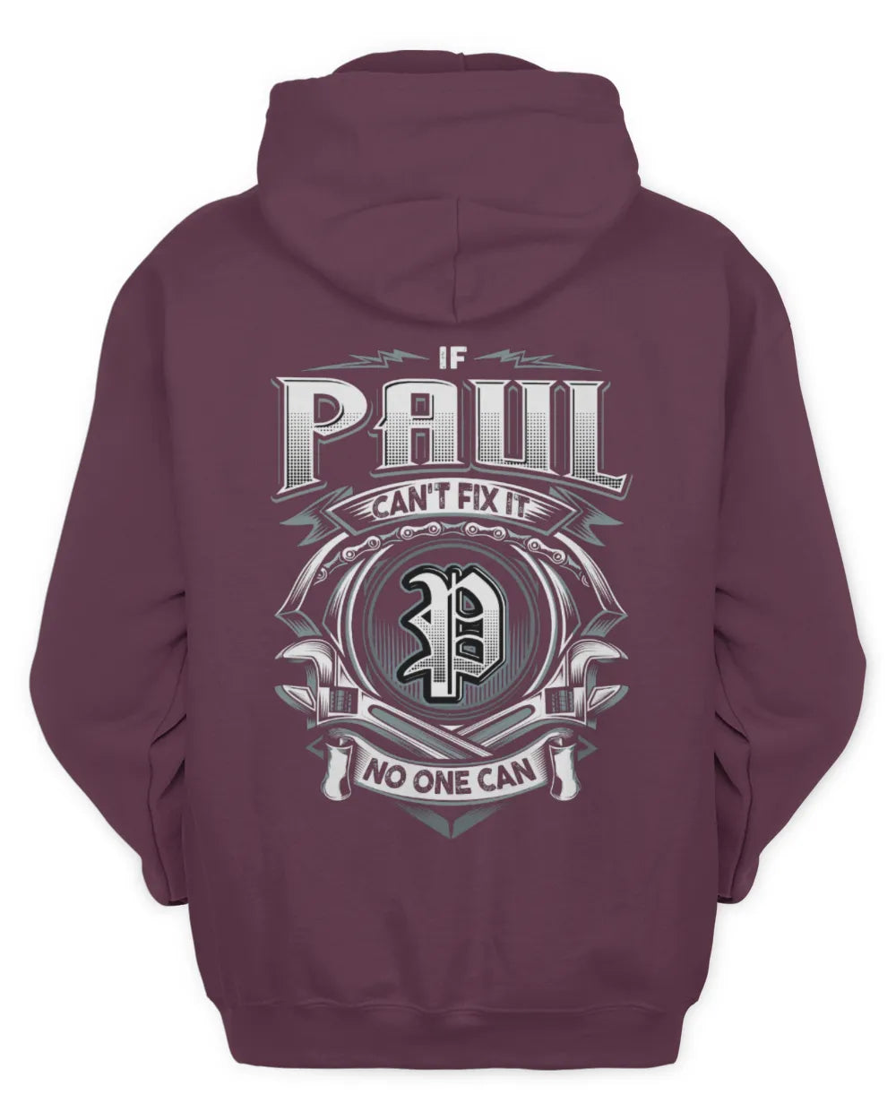 PAUL AP81-K4-626 - Personalized Ahmed Quote Apparel “If Ahmed Can't Fix It, No One Can” - Unisex Hoodie - Maroon