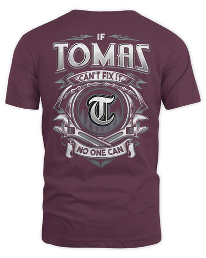TOMAS AP81-K4-626 - Personalized Ahmed Quote Apparel “If Ahmed Can't Fix It, No One Can” - Unisex Standard T-Shirt - Maroon