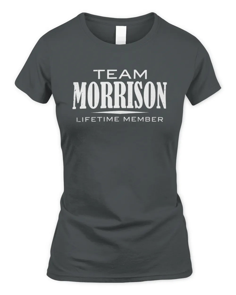 MORRISON BL62-K4-128 - Personalized “Team NAME Lifetime Member” - Women's Standard T-Shirt - Charcoal
