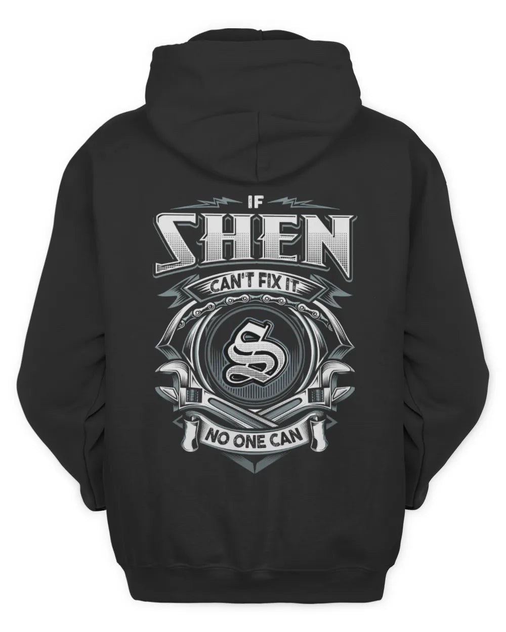 SHEN AP81-K4-626 - Personalized Ahmed Quote Apparel “If Ahmed Can't Fix It, No One Can” - Unisex Hoodie - Black