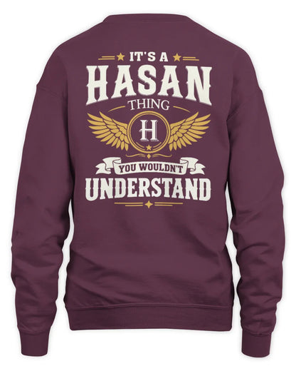 HASAN KT06-M008 It’s a [NAME] Thing – You Wouldn’t Understand | Personalized Vintage T-Shirt - Unisex Sweatshirt - Maroon