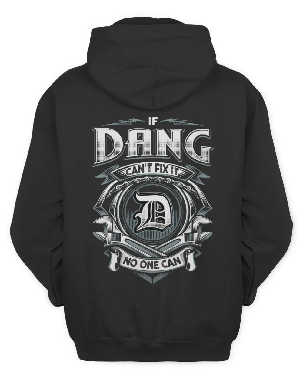 DANG AP81-K4-626 - Personalized Ahmed Quote Apparel “If Ahmed Can't Fix It, No One Can” - Unisex Hoodie - Black
