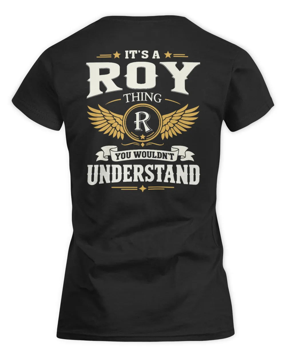 ROY KT06-M008 It’s a [NAME] Thing – You Wouldn’t Understand | Personalized Vintage T-Shirt - Women's Standard T-Shirt - Black