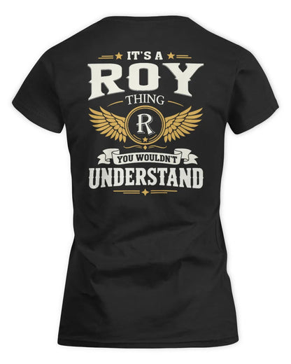 ROY KT06-M008 It’s a [NAME] Thing – You Wouldn’t Understand | Personalized Vintage T-Shirt - Women's Standard T-Shirt - Black