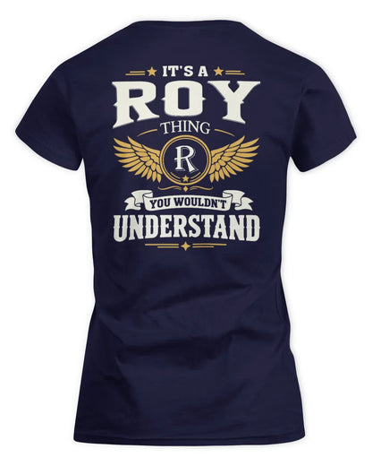 ROY KT06-M008 It’s a [NAME] Thing – You Wouldn’t Understand | Personalized Vintage T-Shirt - Women's Standard T-Shirt - Navy