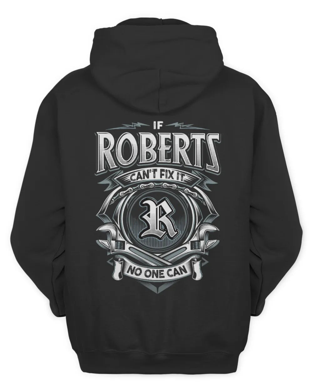 ROBERTS AP81-K4-626 - Personalized Ahmed Quote Apparel “If Ahmed Can't Fix It, No One Can” - Unisex Hoodie - Black