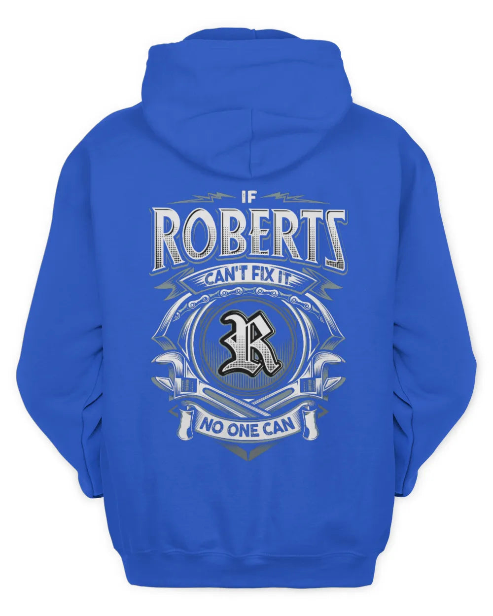 ROBERTS AP81-K4-626 - Personalized Ahmed Quote Apparel “If Ahmed Can't Fix It, No One Can” - Unisex Hoodie - Royal