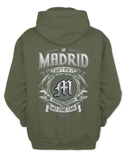 MADRID AP81-K4-626 - Personalized Ahmed Quote Apparel “If Ahmed Can't Fix It, No One Can” - Unisex Hoodie - Military Green