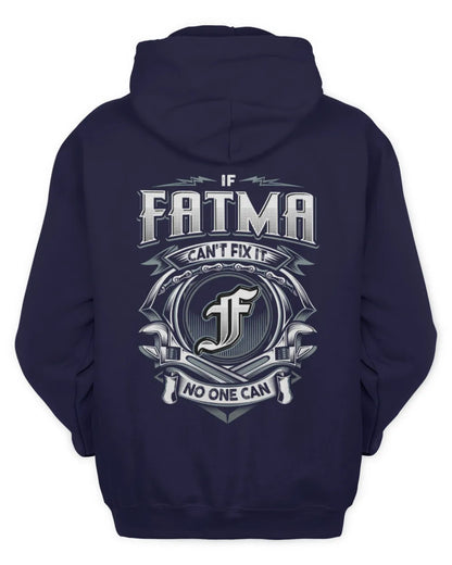 FATMA AP81-K4-626 - Personalized Ahmed Quote Apparel “If Ahmed Can't Fix It, No One Can” - Unisex Hoodie - Navy