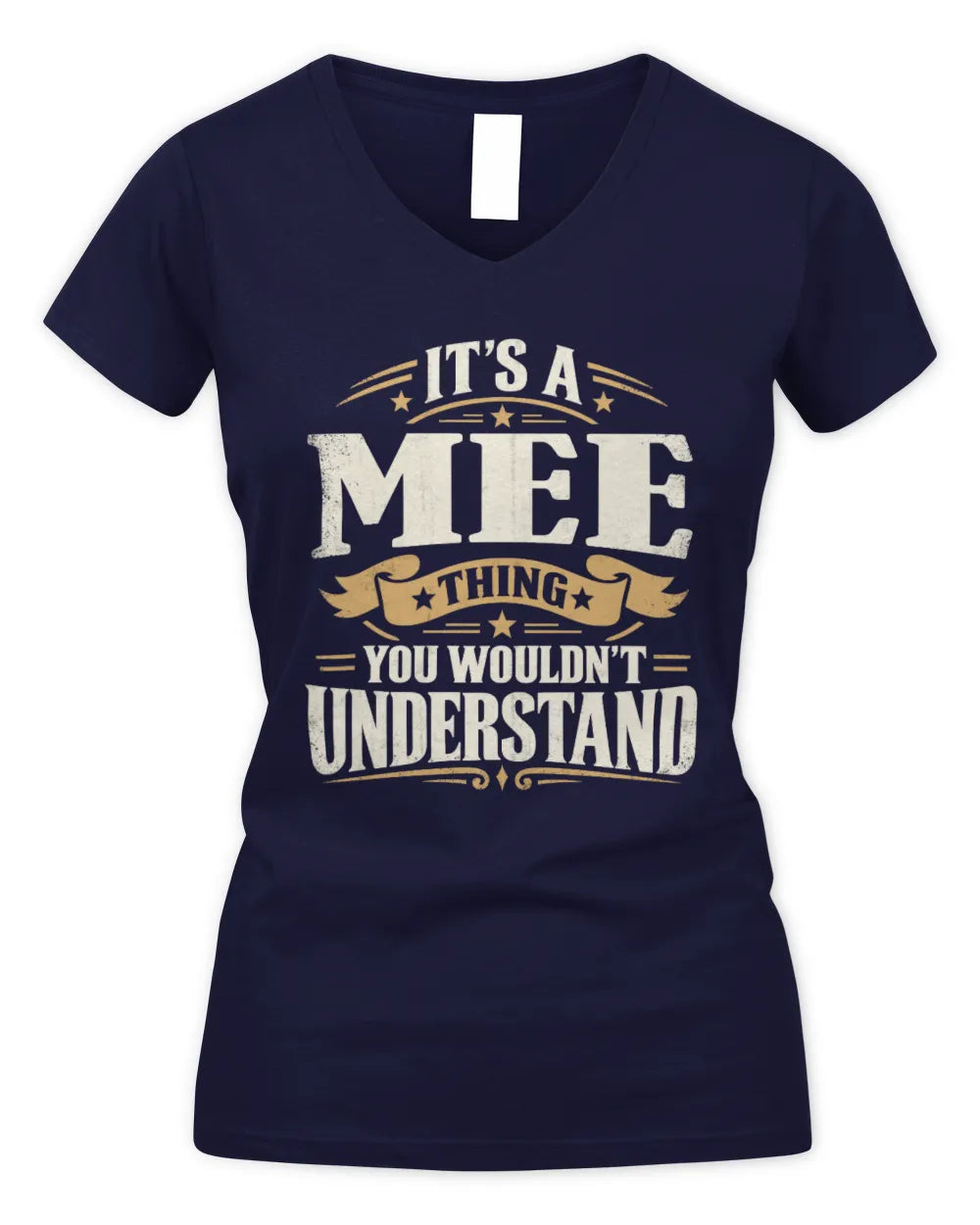MEE P08 TH51 - Personalized “It’s a/an [NAME] Thing – You Wouldn’t Understand” Shirt - Women's V-Neck T-Shirt - Navy