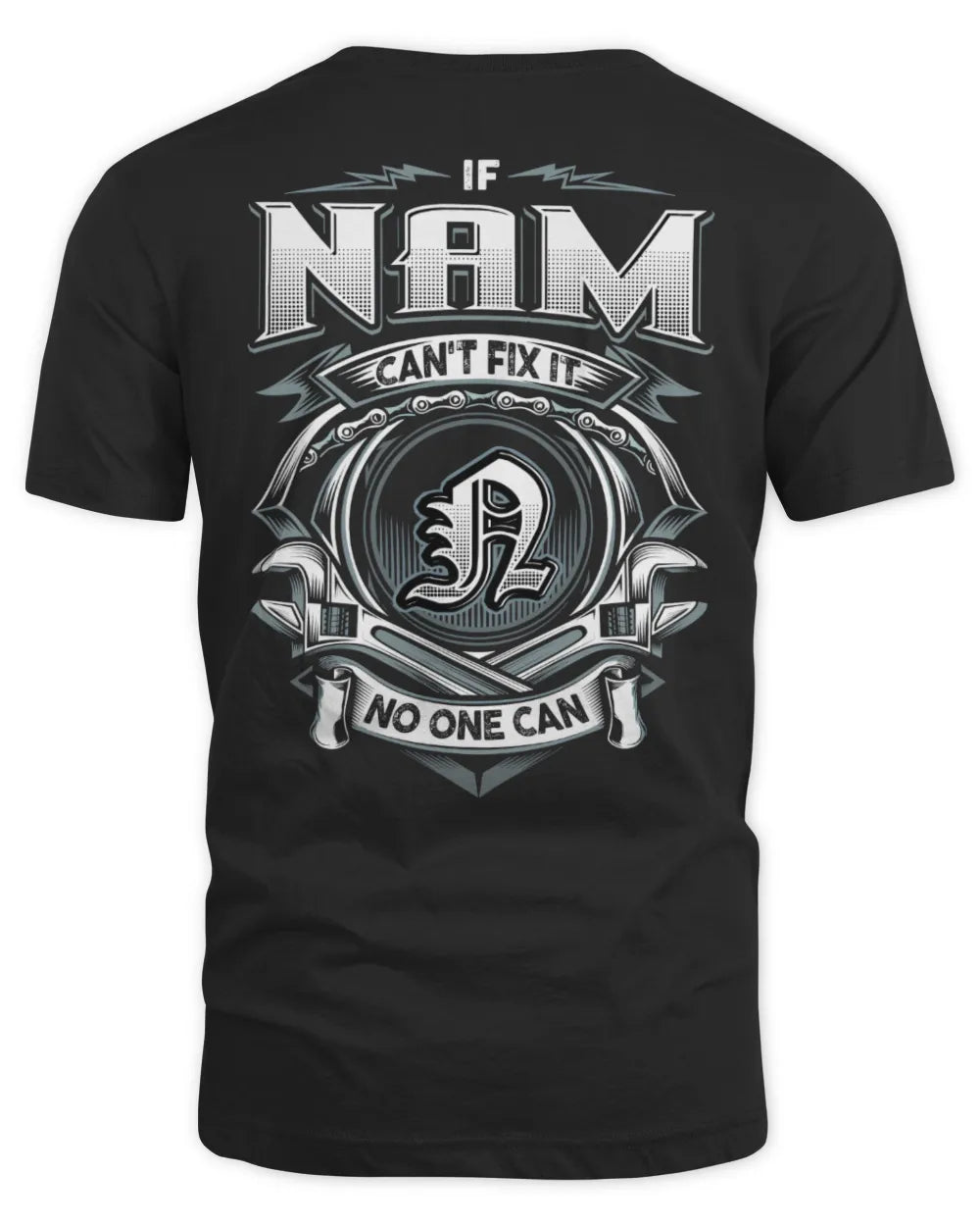 NAM AP81-K4-626 - Personalized Ahmed Quote Apparel “If Ahmed Can't Fix It, No One Can” - Unisex Standard T-Shirt - Black