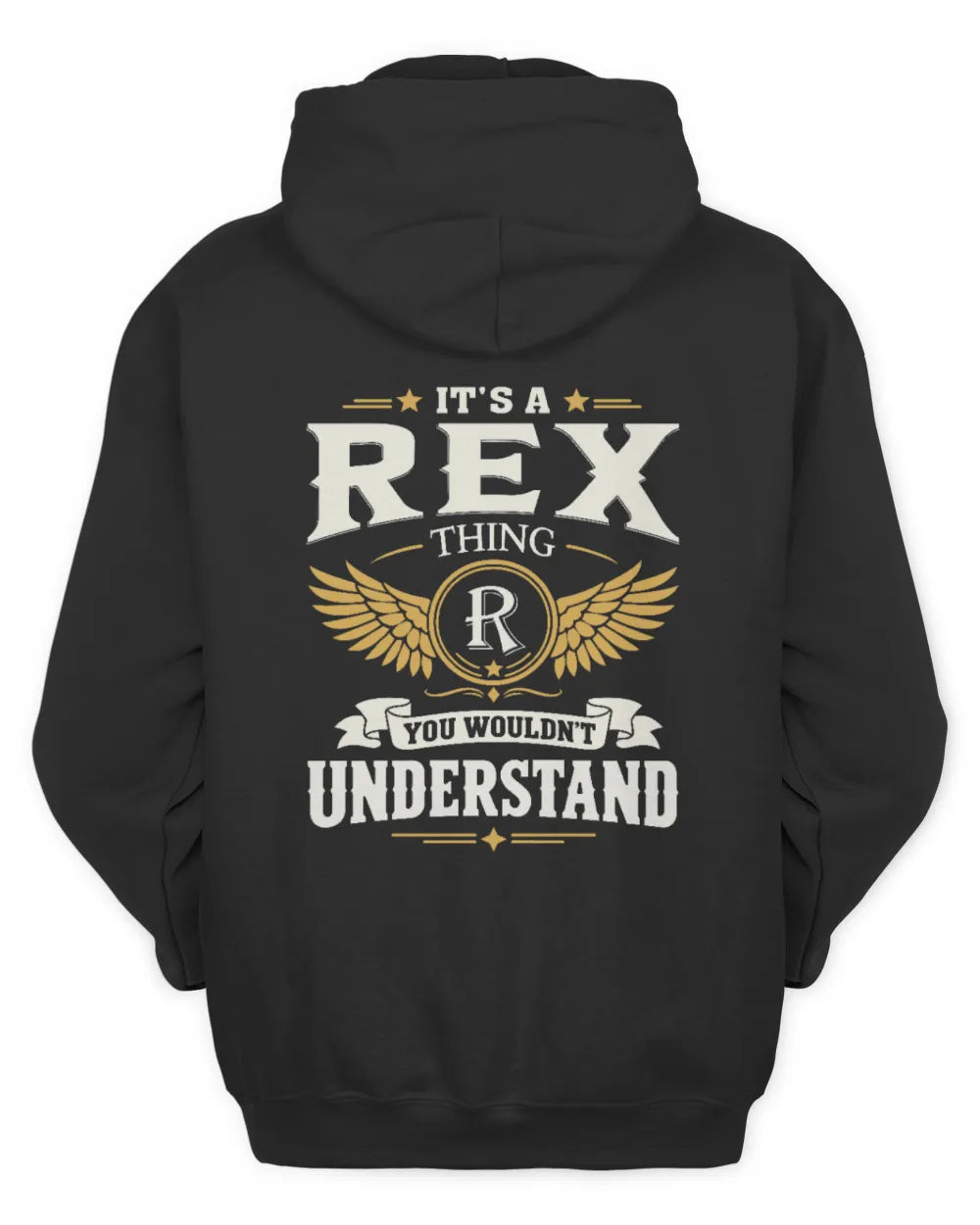 REX KT06-M008 It’s a [NAME] Thing – You Wouldn’t Understand | Personalized Vintage T-Shirt - Unisex Hoodie - Black