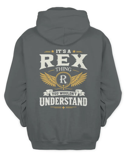 REX KT06-M008 It’s a [NAME] Thing – You Wouldn’t Understand | Personalized Vintage T-Shirt - Unisex Hoodie - Charcoal