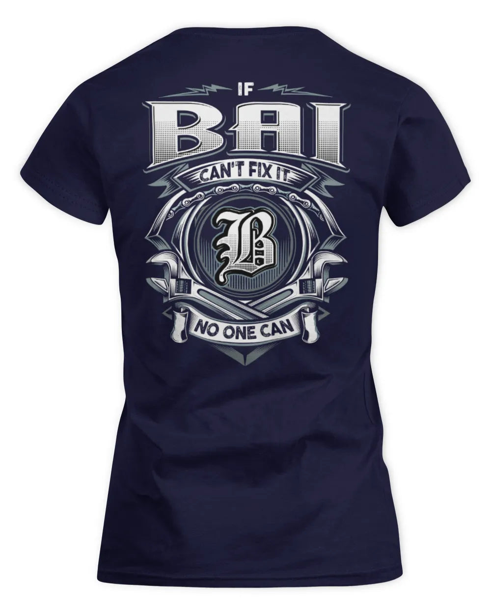 BAI AP81-K4-626 - Personalized Ahmed Quote Apparel “If Ahmed Can't Fix It, No One Can” - Women's Standard T-Shirt - Navy