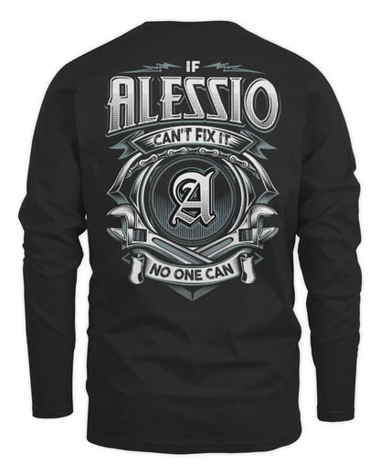 ALESSIO AP81-K4-626 - Personalized Ahmed Quote Apparel “If Ahmed Can't Fix It, No One Can” - Men's Long Sleeved T-Shirt - Black