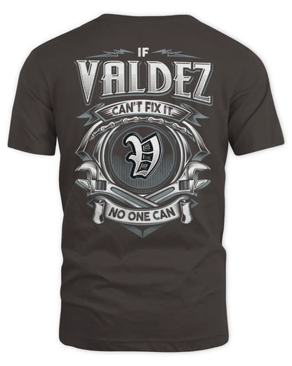 VALDEZ AP81-K4-626 - Personalized Ahmed Quote Apparel “If Ahmed Can't Fix It, No One Can” - Unisex Standard T-Shirt - Dark Chocolate