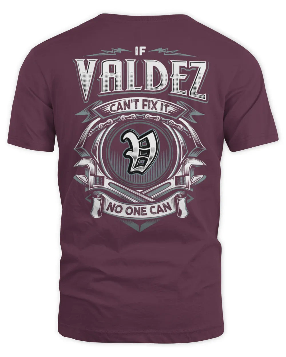 VALDEZ AP81-K4-626 - Personalized Ahmed Quote Apparel “If Ahmed Can't Fix It, No One Can” - Unisex Standard T-Shirt - Maroon