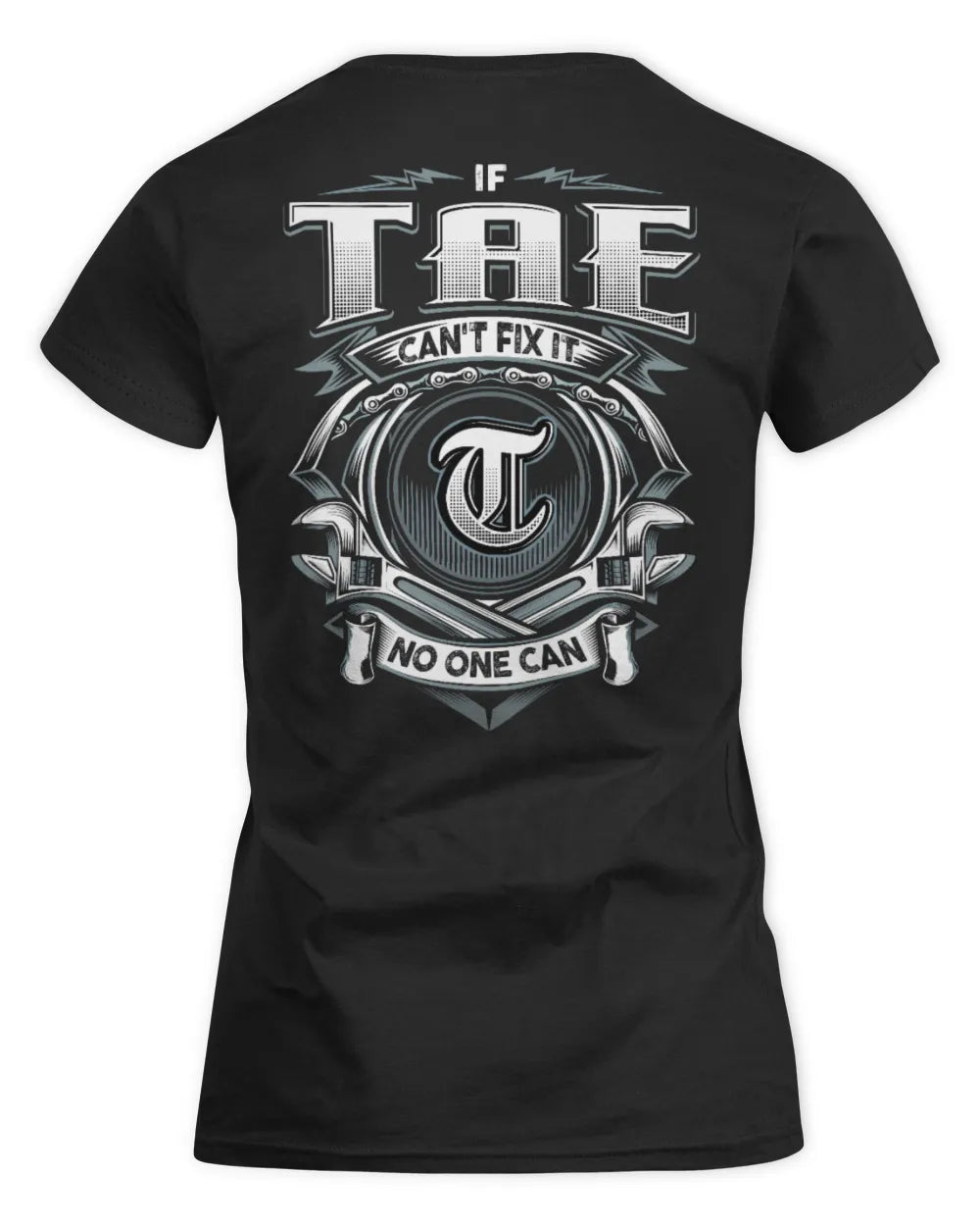 TAE AP81-K4-626 - Personalized Ahmed Quote Apparel “If Ahmed Can't Fix It, No One Can” - Women's Standard T-Shirt - Black
