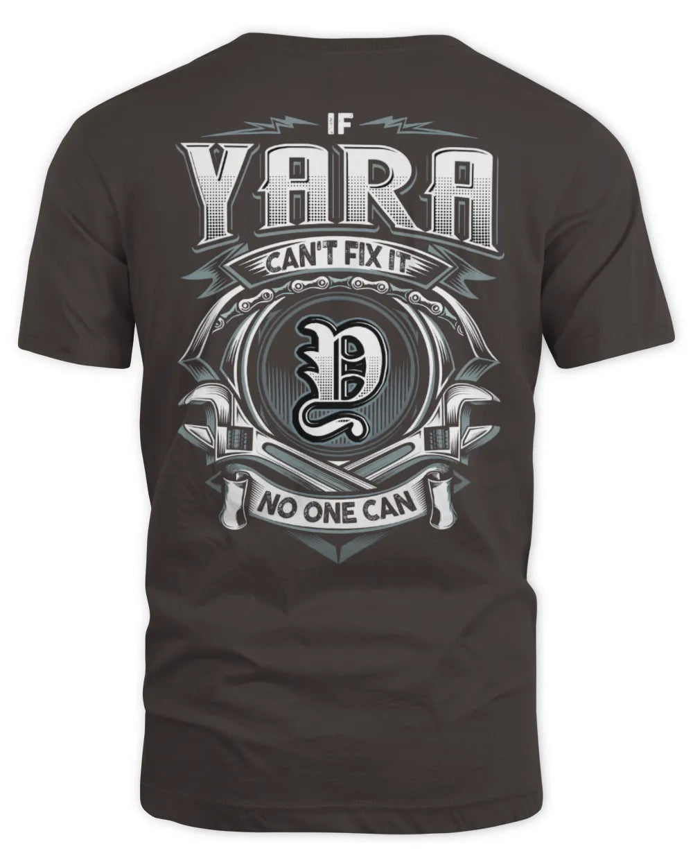 YARA AP81-K4-626 - Personalized Ahmed Quote Apparel “If Ahmed Can't Fix It, No One Can” - Unisex Standard T-Shirt - Dark Chocolate