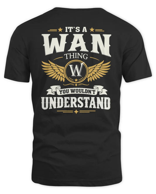 WAN KT06-M008 It’s a [NAME] Thing – You Wouldn’t Understand | Personalized Vintage T-Shirt - Unisex Standard T-Shirt - Black