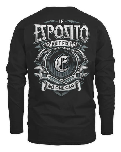 ESPOSITO AP81-K4-626 - Personalized Ahmed Quote Apparel “If Ahmed Can't Fix It, No One Can” - Men's Long Sleeved T-Shirt - Black