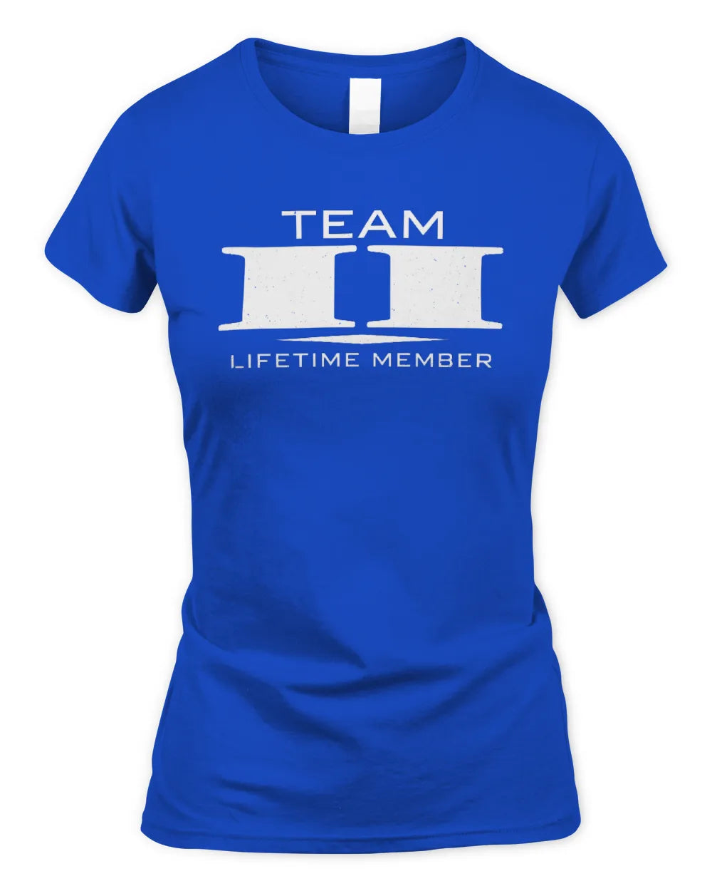 II BL62-K4-128 - Personalized “Team NAME Lifetime Member” - Women's Standard T-Shirt - Royal