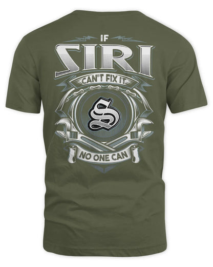 SIRI AP81-K4-626 - Personalized Ahmed Quote Apparel “If Ahmed Can't Fix It, No One Can” - Unisex Standard T-Shirt - Military Green