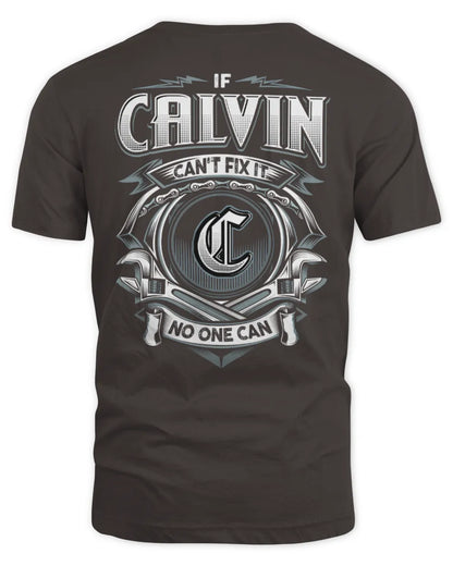 CALVIN AP81-K4-626 - Personalized Ahmed Quote Apparel “If Ahmed Can't Fix It, No One Can” - Unisex Standard T-Shirt - Dark Chocolate