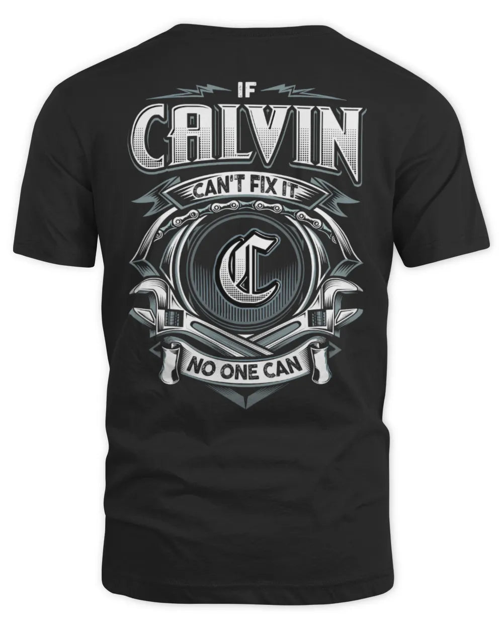 CALVIN AP81-K4-626 - Personalized Ahmed Quote Apparel “If Ahmed Can't Fix It, No One Can” - Unisex Standard T-Shirt - Black