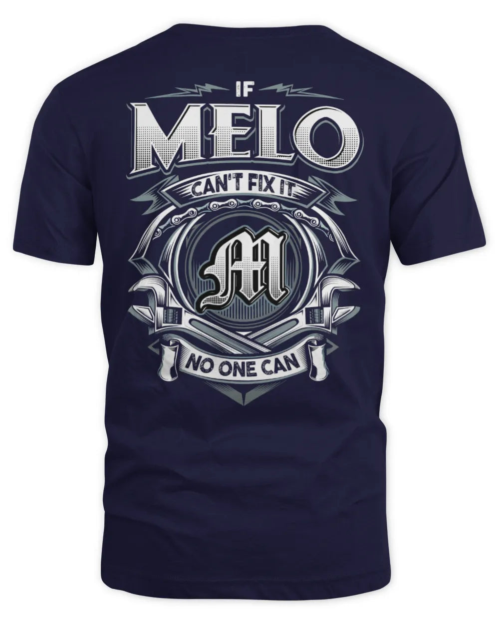 MELO AP81-K4-626 - Personalized Ahmed Quote Apparel “If Ahmed Can't Fix It, No One Can” - Unisex Standard T-Shirt - Navy