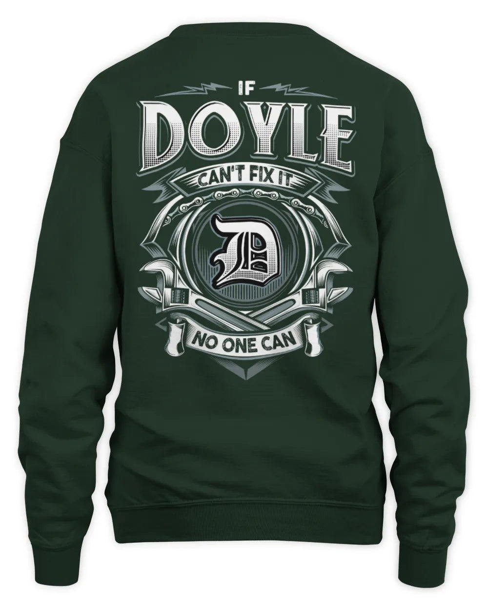 DOYLE AP81-K4-626 - Personalized Ahmed Quote Apparel “If Ahmed Can't Fix It, No One Can” - Unisex Sweatshirt - Forest Green