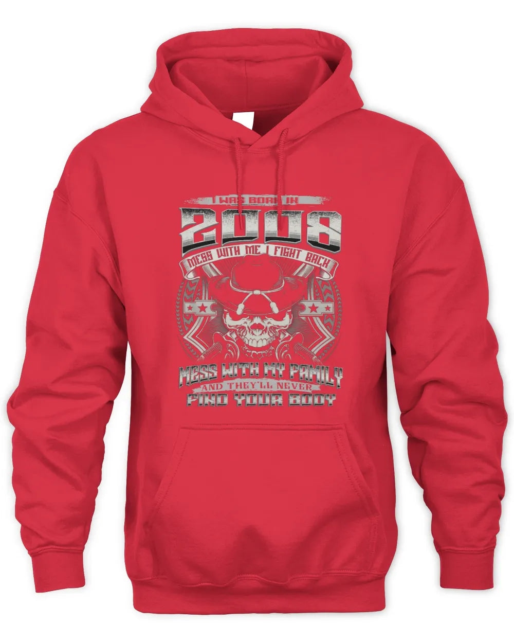 2008 HH89-K2 – Protective Family Quote T-Shirt - Unisex Hoodie - Red