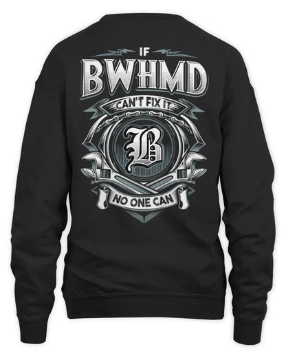 BWHMD AP81-K4-626 - Personalized Ahmed Quote Apparel “If Ahmed Can't Fix It, No One Can” - Unisex Sweatshirt - Black