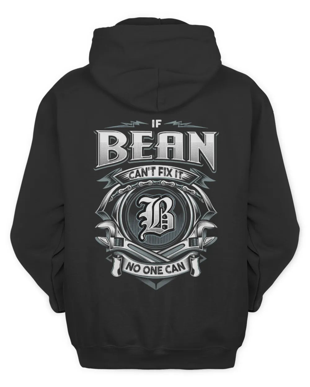 BEAN AP81-K4-626 - Personalized Ahmed Quote Apparel “If Ahmed Can't Fix It, No One Can” - Unisex Hoodie - Black