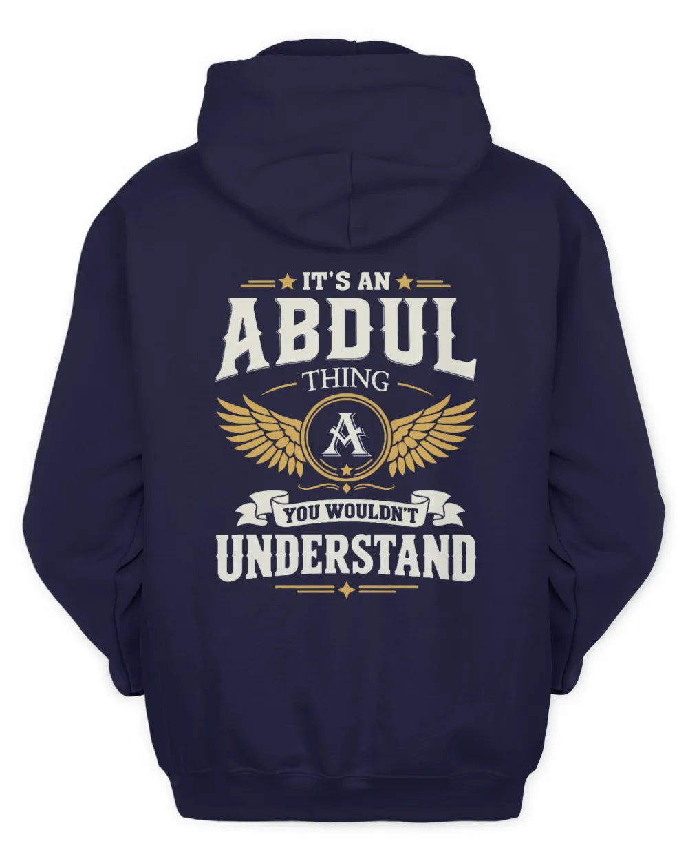 ABDUL KT06-M008 It’s a [NAME] Thing – You Wouldn’t Understand | Personalized Vintage T-Shirt - Unisex Hoodie - Navy