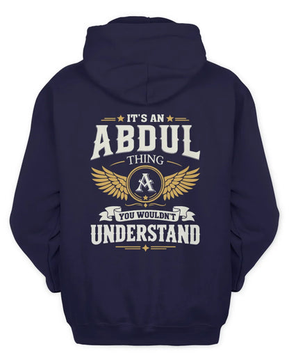 ABDUL KT06-M008 It’s a [NAME] Thing – You Wouldn’t Understand | Personalized Vintage T-Shirt - Unisex Hoodie - Navy