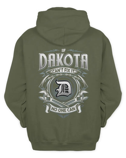 DAKOTA AP81-K4-626 - Personalized Ahmed Quote Apparel “If Ahmed Can't Fix It, No One Can” - Unisex Hoodie - Military Green