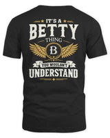 BETTY KT06-M008 It’s a [NAME] Thing – You Wouldn’t Understand | Personalized Vintage T-Shirt - Unisex Standard T-Shirt - Black